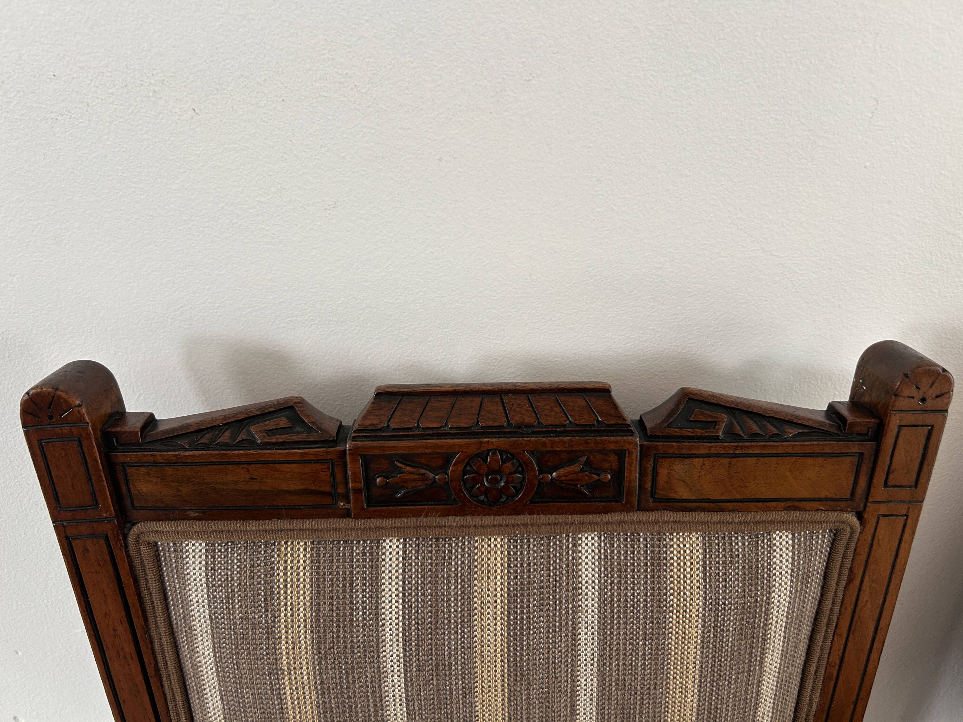 Set of 4 EMPIRE period chairs