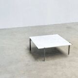Early PK61 coffee table by Poul Kjaerholm EKC Denmark 1956 with Carrara marble top