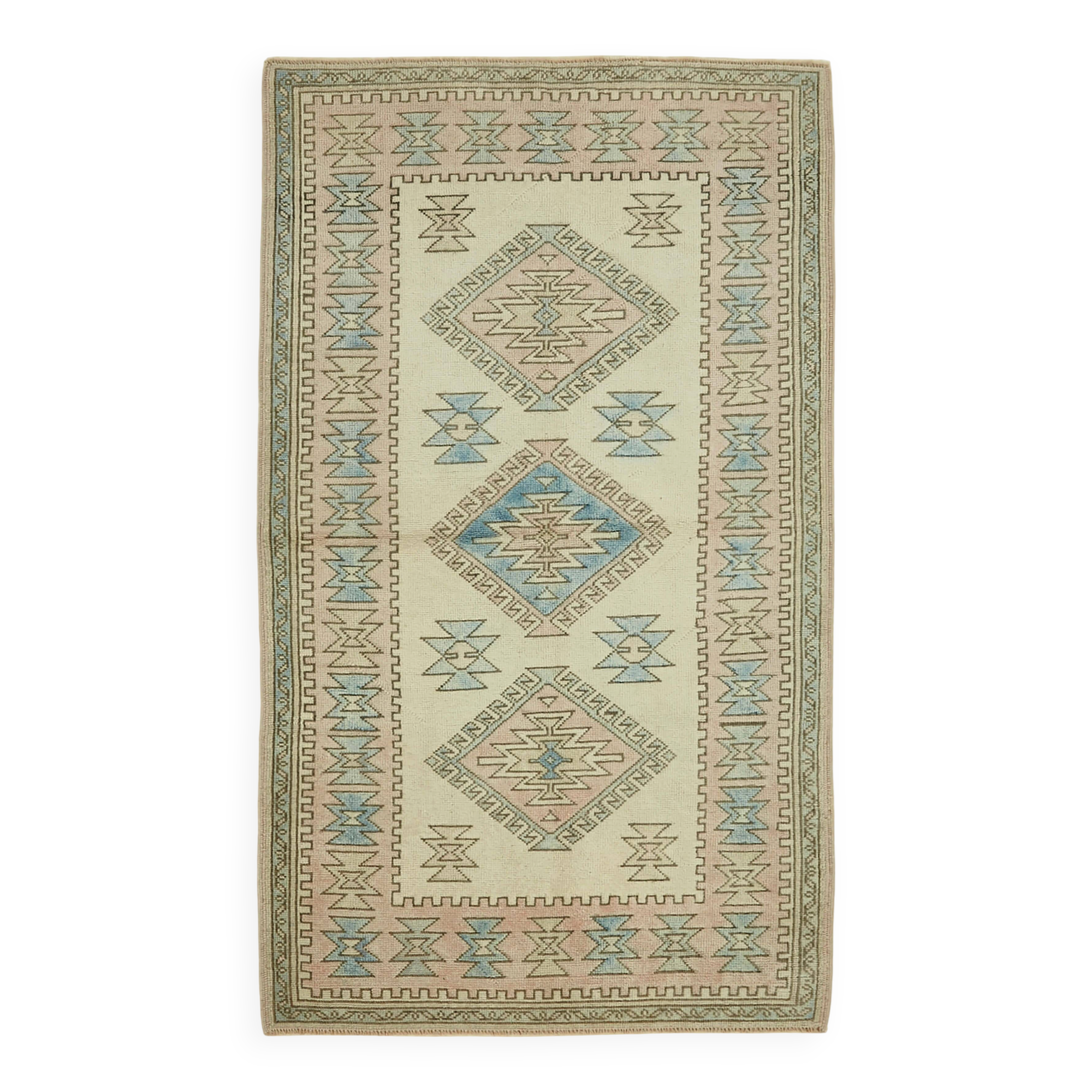 Turkish Vintage Anatolian Rug 122 cm x 210 cm