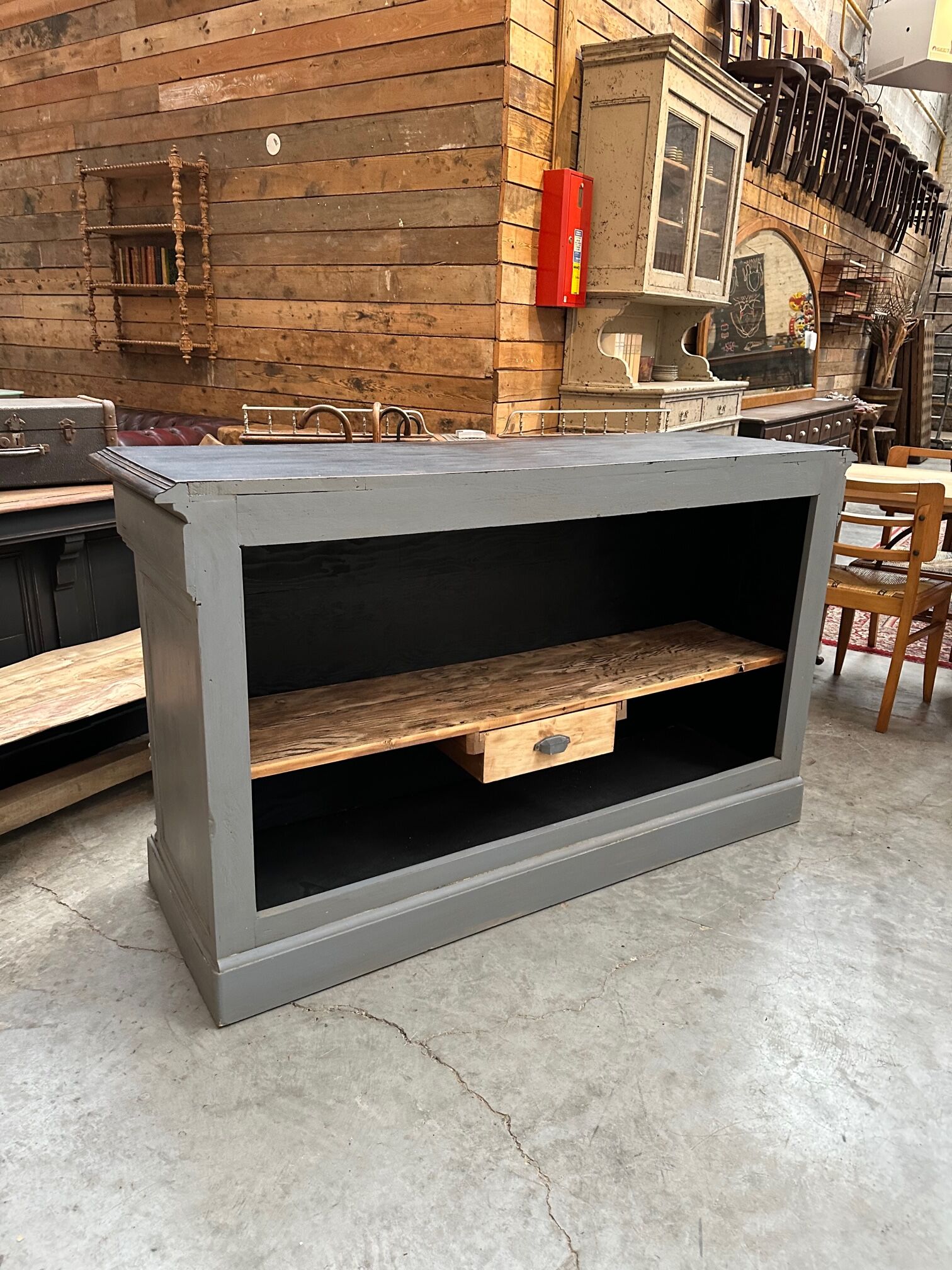 Comptoir fin XIXème patiné
