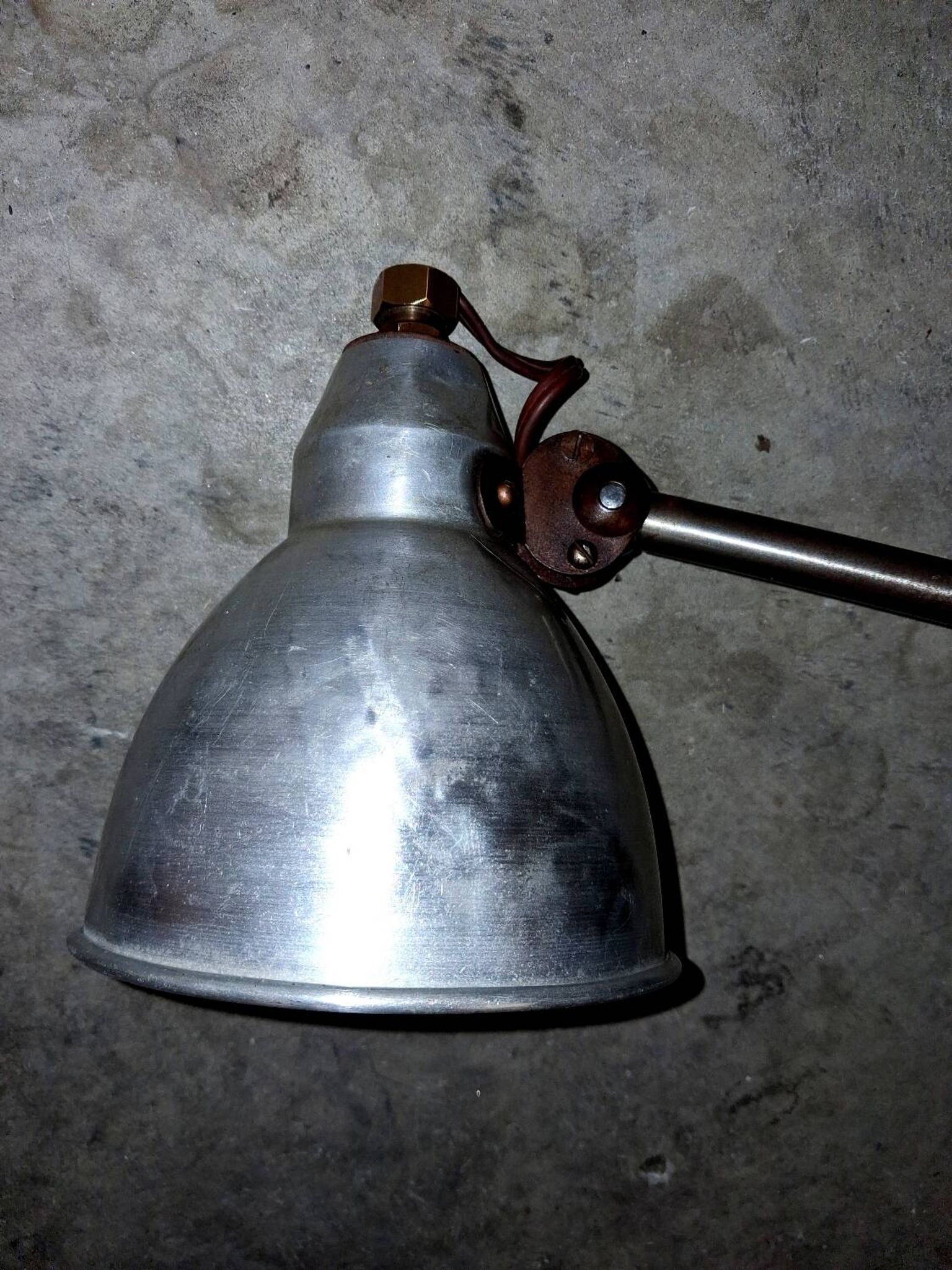 Old and authentic Mazda workshop lamp.
