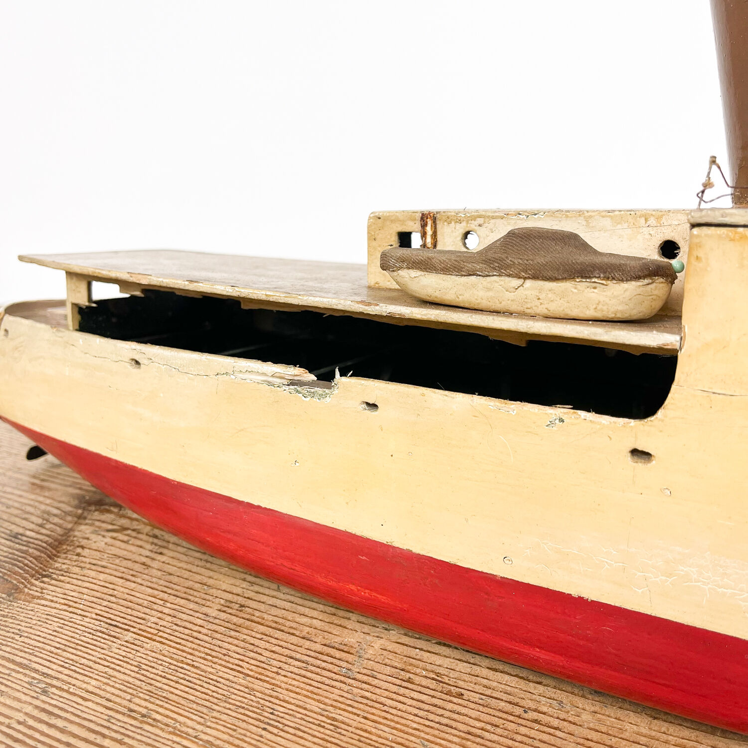 Vintage wooden boat model
