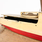 Vintage wooden boat model
