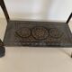Guéridon vintage 1970 artisanat fait main miroir oriental - 60 x 30 cm