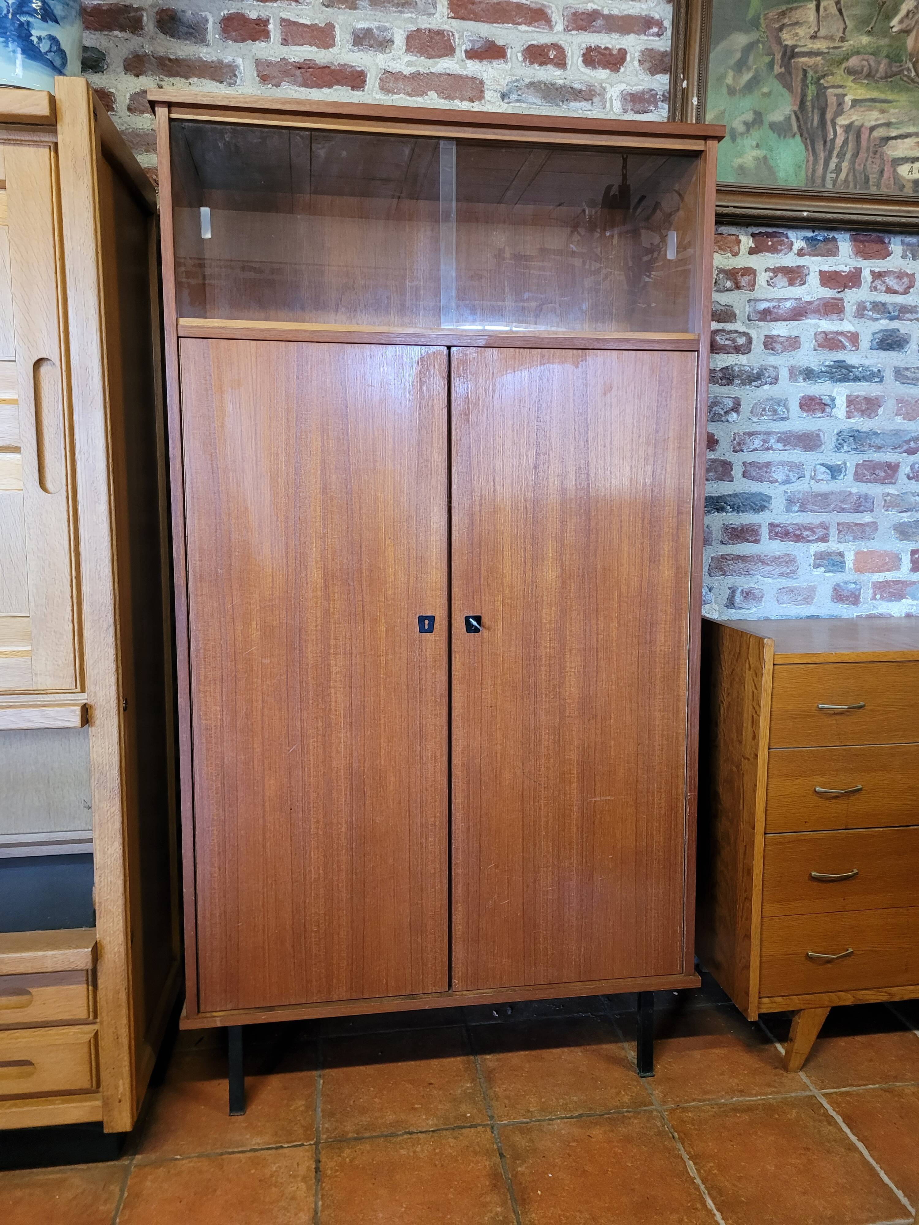Vintage teak wardrobe from the 60s
