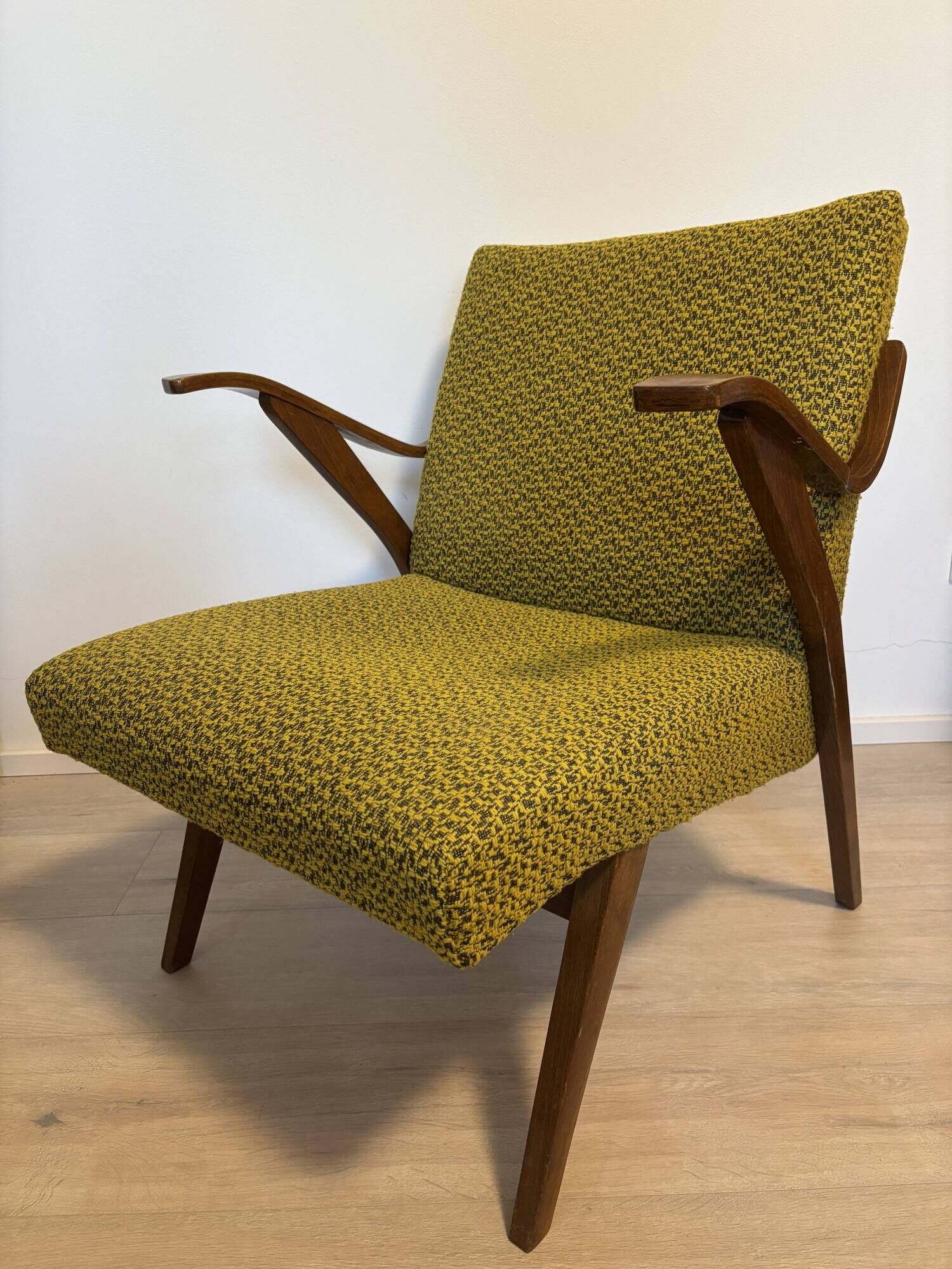 Mid-Century Lounge Chair by Meier, from Czechoslovakia 1960’s