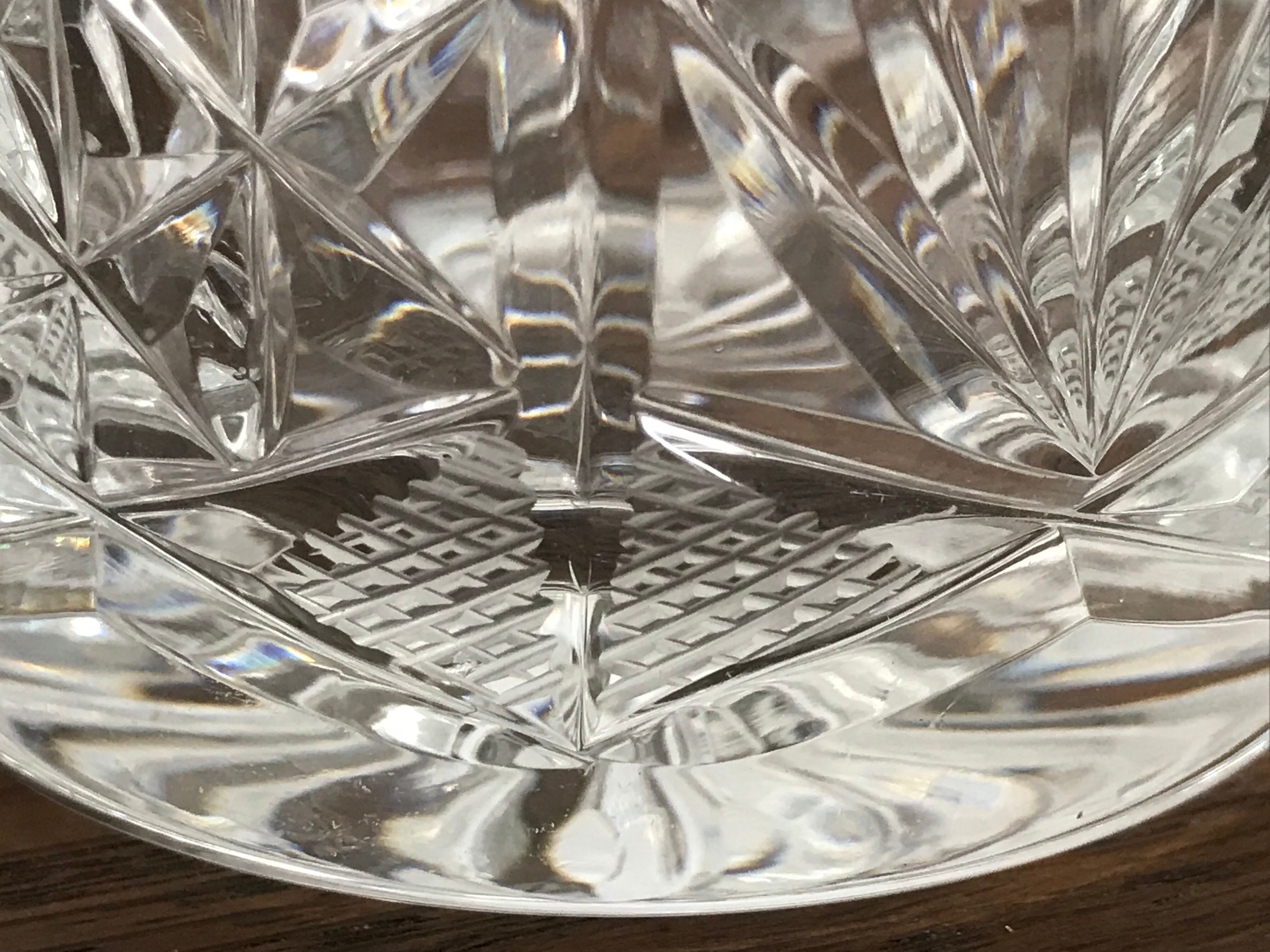 Set of 5 crystal whiskey glasses