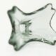 Transparent green Murano glass vase 1960