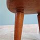 Modernist tripod stool in solid wood, 1950s