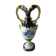 Ancient vase / amphora, blue flowers decoration, Royal Dux, Czechoslovakia Bohemia
