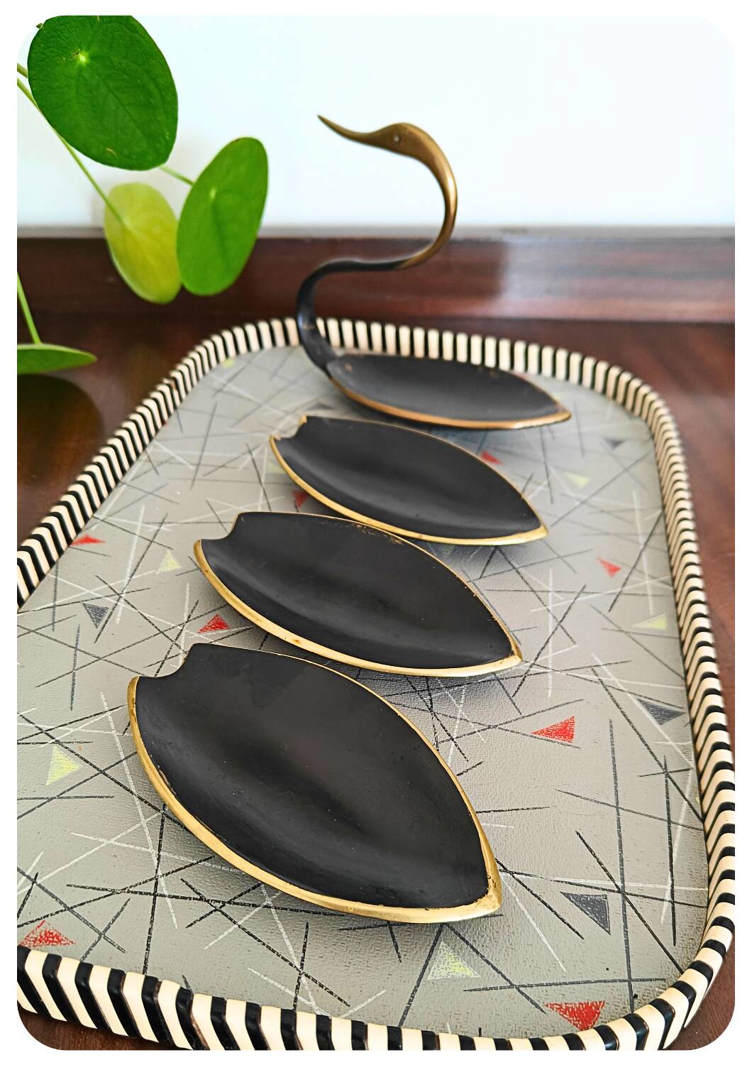 Cygne Cendriers Walter Bosse - lot de 4