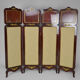 Neoclassical inlaid mahogany screen