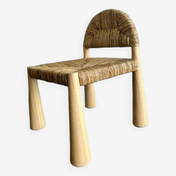 Chaise en bois massif avec pieds coniques