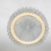 Lustre Doria Murano en tubes de verre avec entourage en laiton, Allemagne, années 1960
