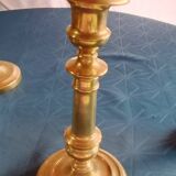 Bronze candlestick or torch holder from the Louis XIV period, France, 17th century.