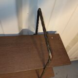 Shelf string iron and wood 3 trays