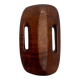 Brutalist wooden vase from the 80s