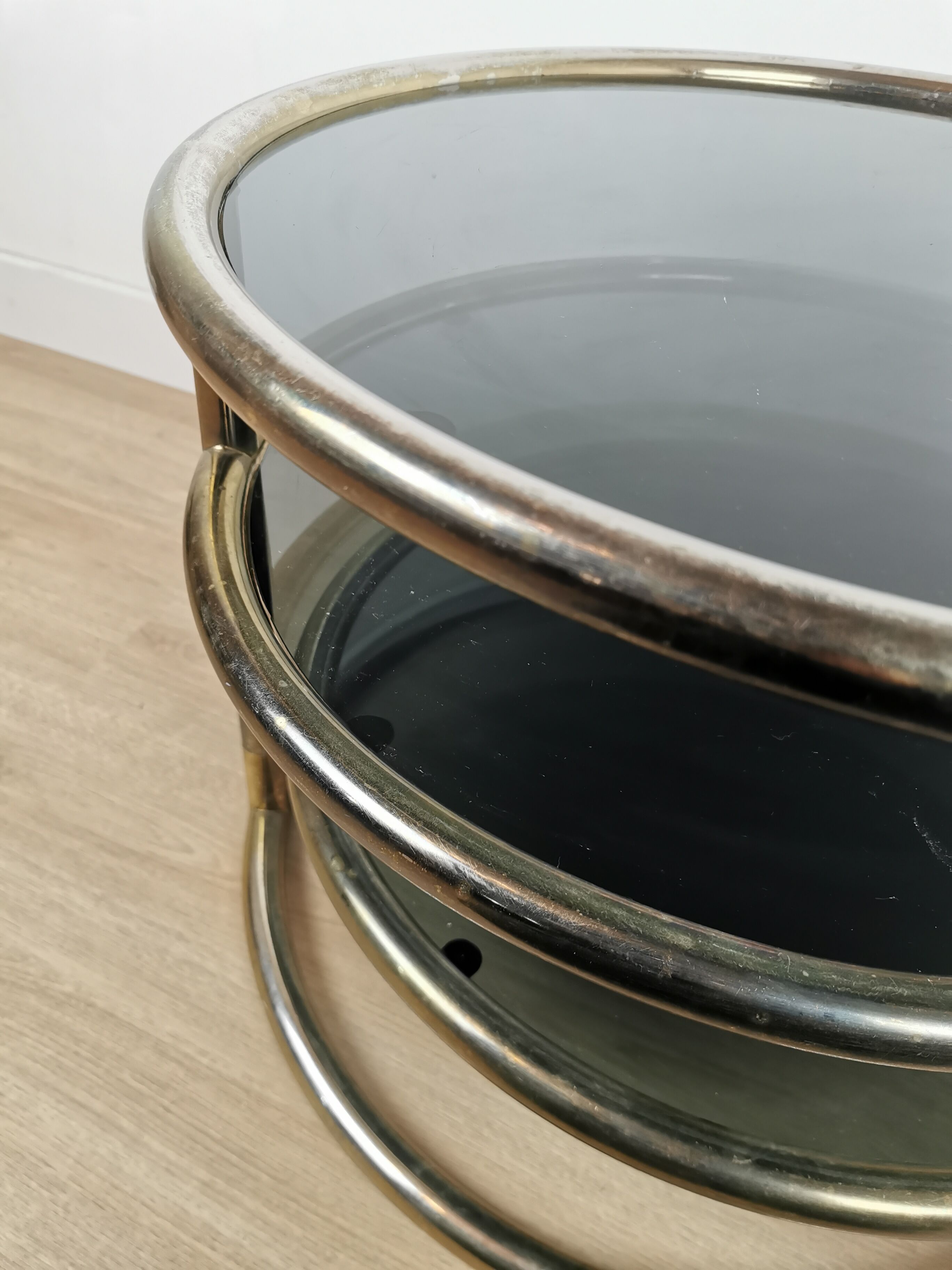 Swivel coffee table 70s