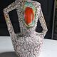 Brutalist vase ''Fat Lava'' Mid century