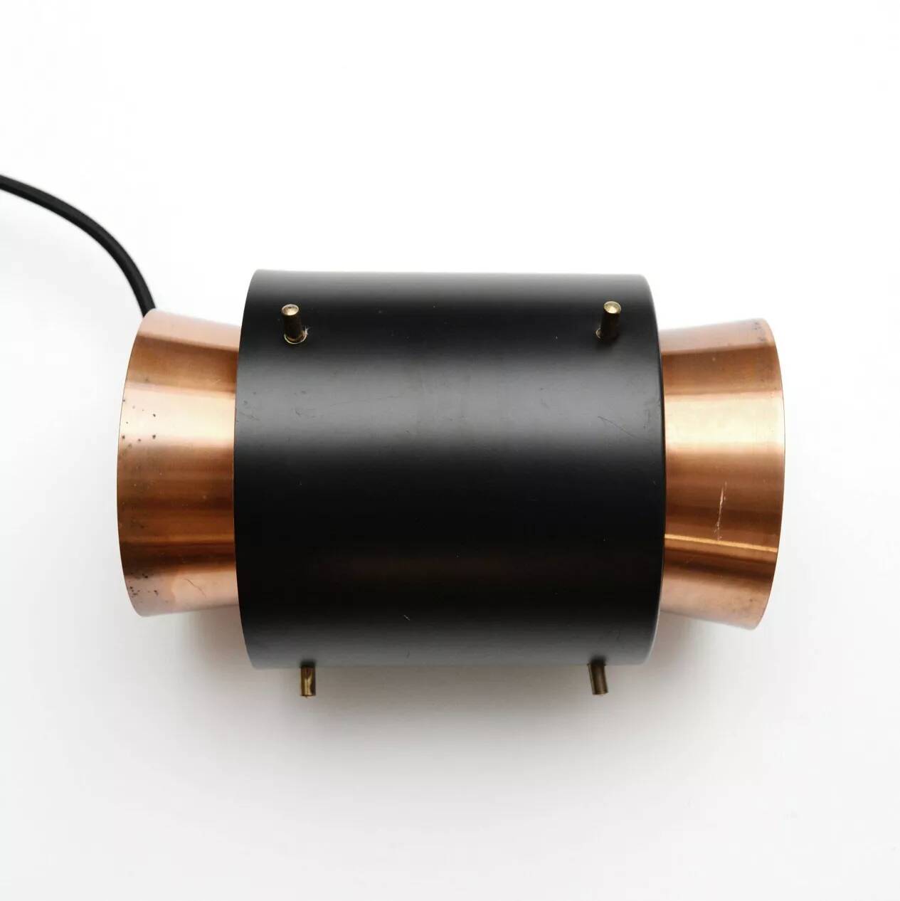 Copper lamp in the Trava style, design by Carl Thore, 1960s