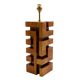 Hollywood regency wood table lamp, France 1970s