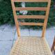 Pairs of chairs rope and wood 50s Italy