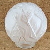 Globe verre boule Muller Frères Art Déco années 30