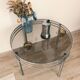 Vintage 70s chrome coffee table