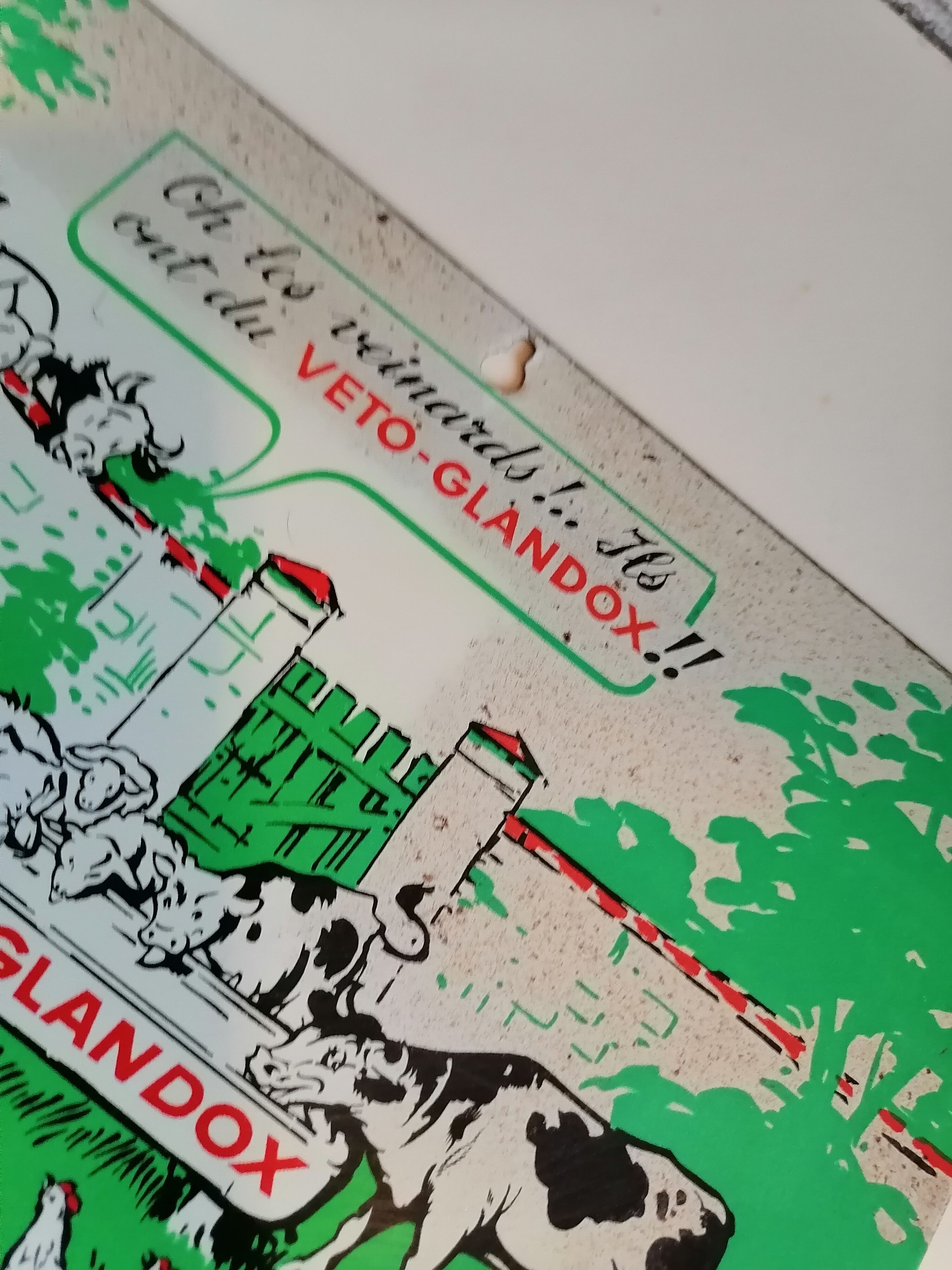 Veto Glandox sheet plate mirror advertising 1930