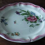 Hollow plate earthenware with eastern decor