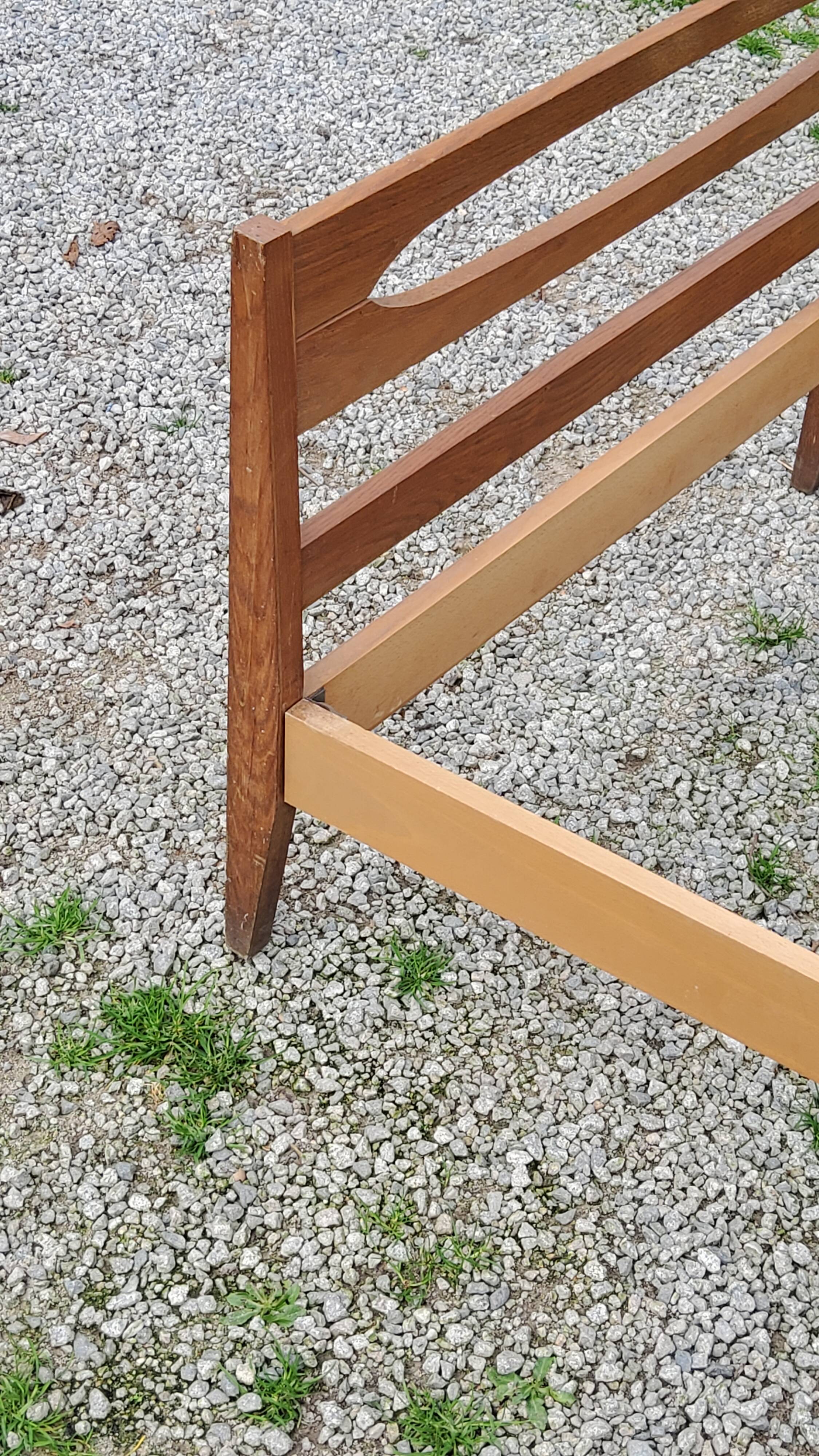 Vintage 50s oak daybed