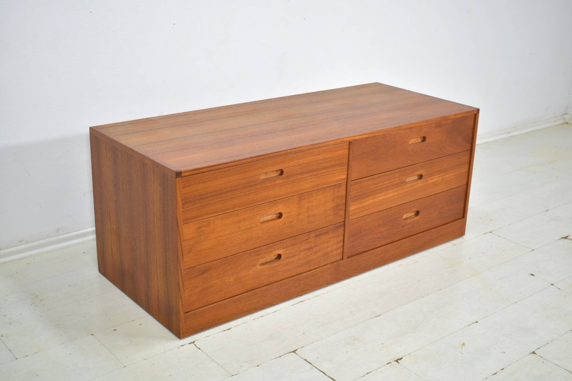 Chest of drawers by Erik Brouer 1960s Danish lowboard vintage teak