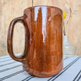 Rust ceramic jug Sonac Dahomey
