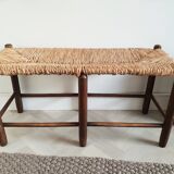 Ancient straw bench