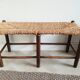 Ancient straw bench