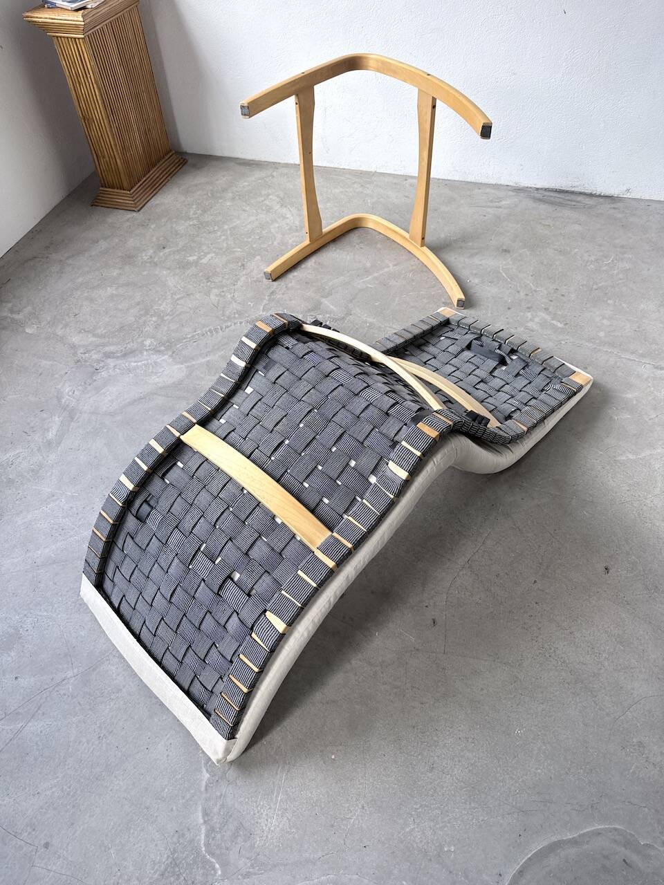 Transat hêtre bois courbé Ikea vintage Kim Samson