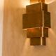 Art Deco brass wall sconce