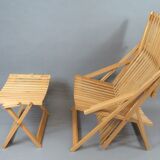 Teak garden chair