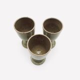 Set of three ceramic mazagrans