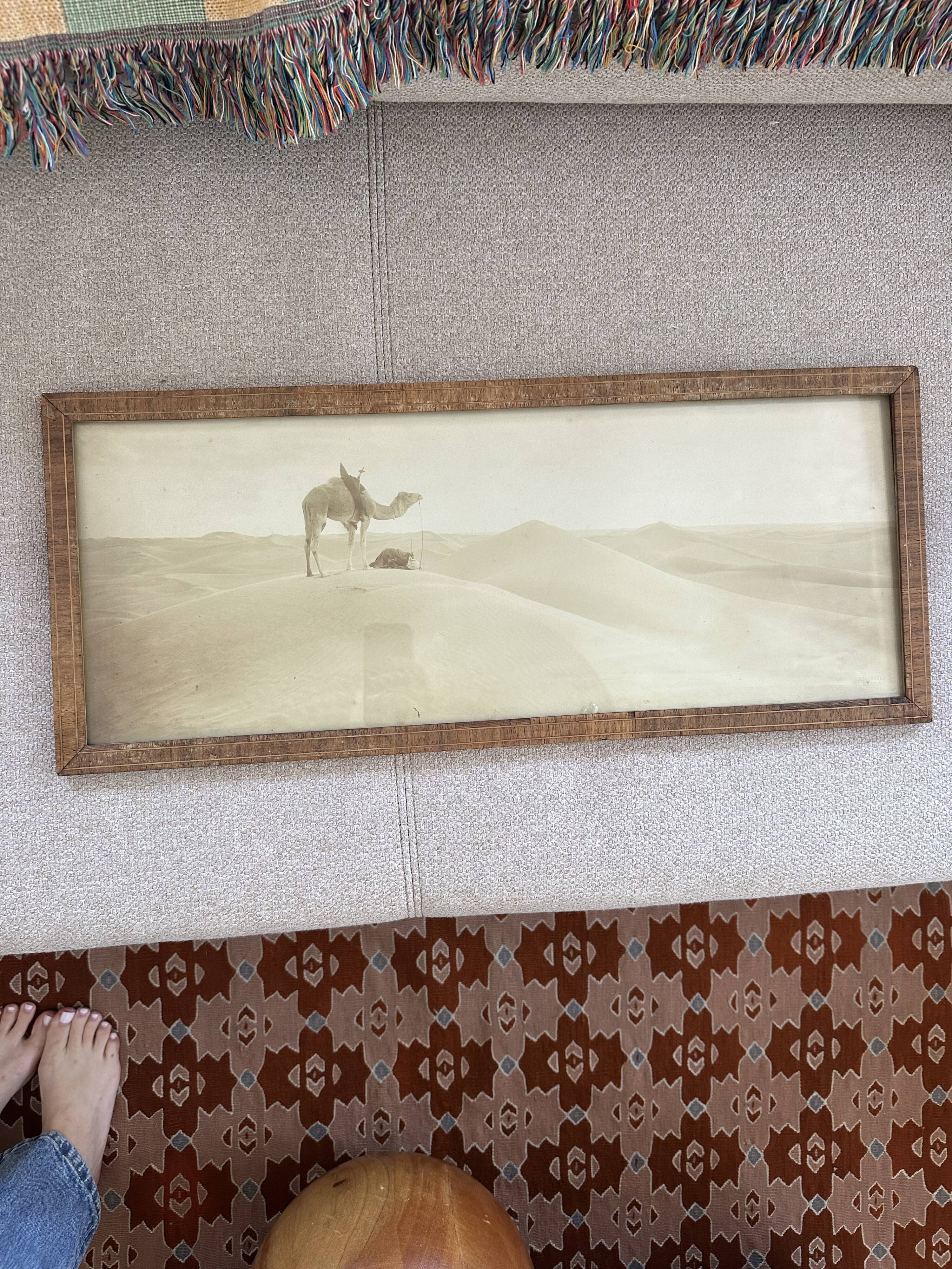 Panoramic photograph of the ancient Sahara A. Bougault around 1900 – Framed