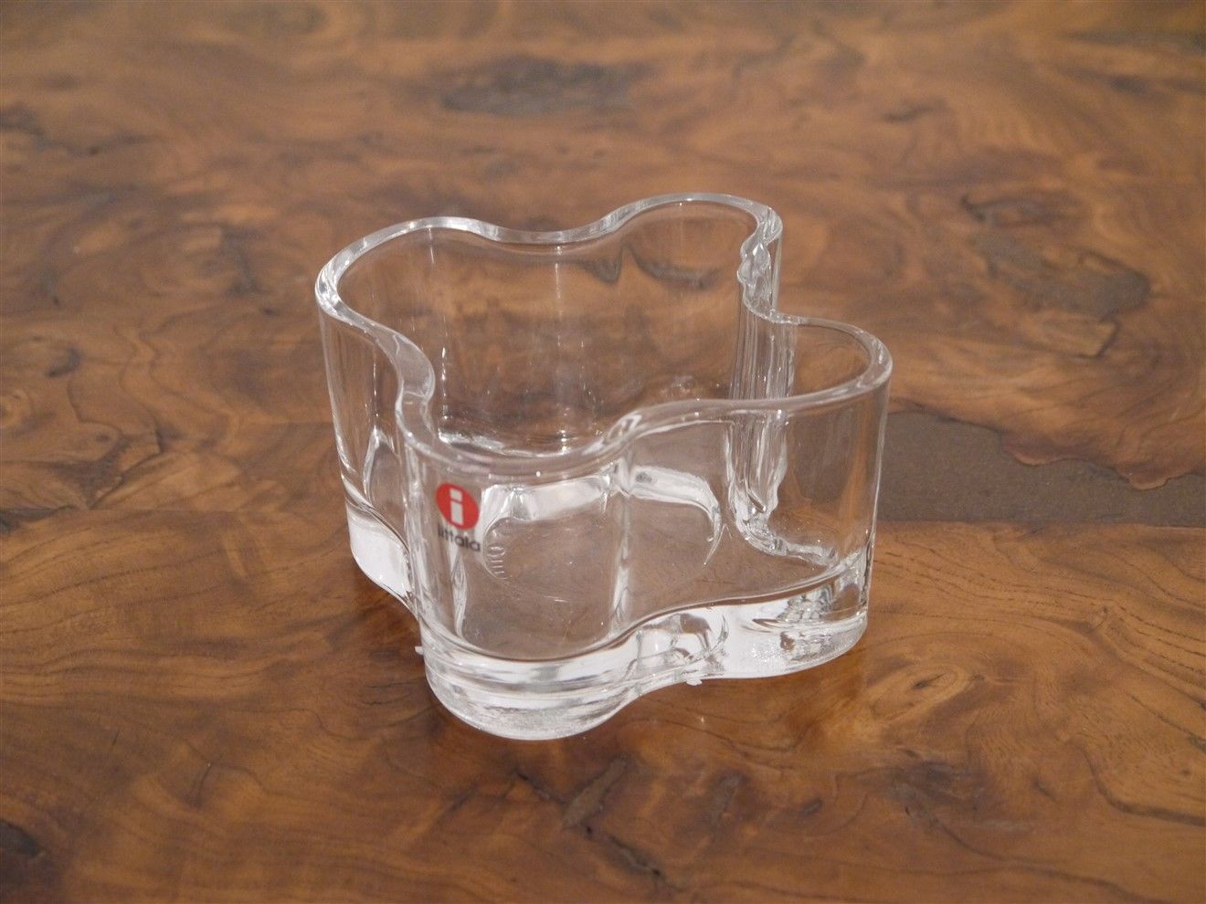 Scandinavian candle holder made of alvar aalto glass for Iittala