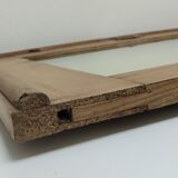 Mirror weathered wood ice beveled vintage 76 cm x 96 cm