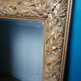 Gilded beveled mirror