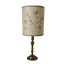 Lampe vintage abat-jour herbier