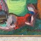 Abstract, oil on canvas signed Dognin