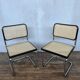 Pair of chairs B32 Marcel Breuer Bauhaus design made in Italy