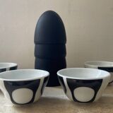 Set of Verner Panton design egg cups for Menu