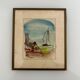 2 marine watercolours signed L. Baud