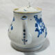 Ancient blue white teapot, China Qing Dynasty