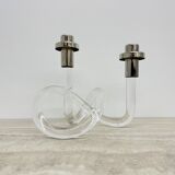Dorothy Thorpe Pretzel mid-century lucite candle stick, 1940’s
